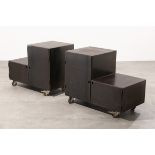 Wolfgang Laubersheimer / Gruppe Pentagon, 2 rollbare Container