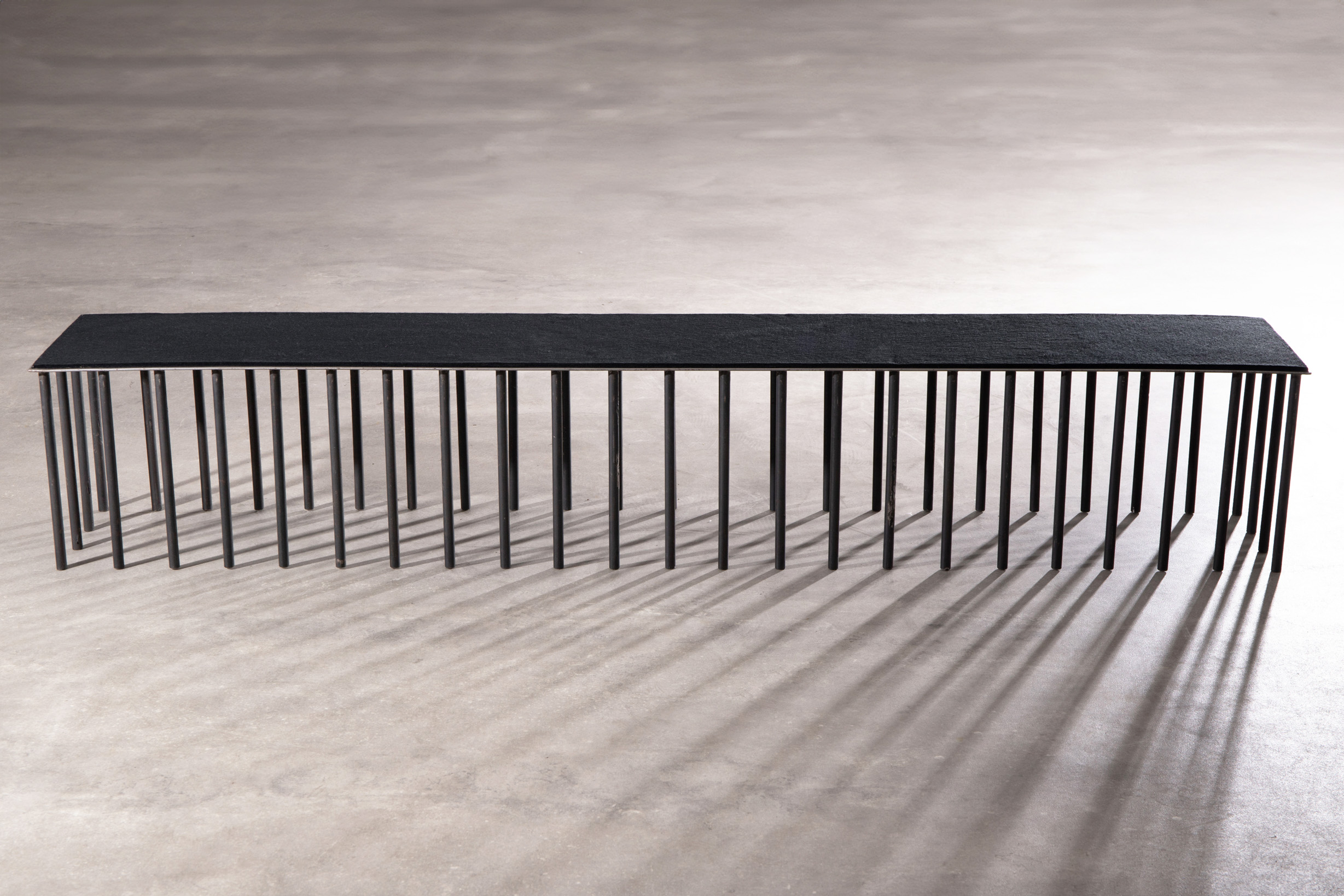 Hermann Becker, Becker Stahlmöbel, Bench, model Mille-Pattes / Centipede - Image 4 of 5