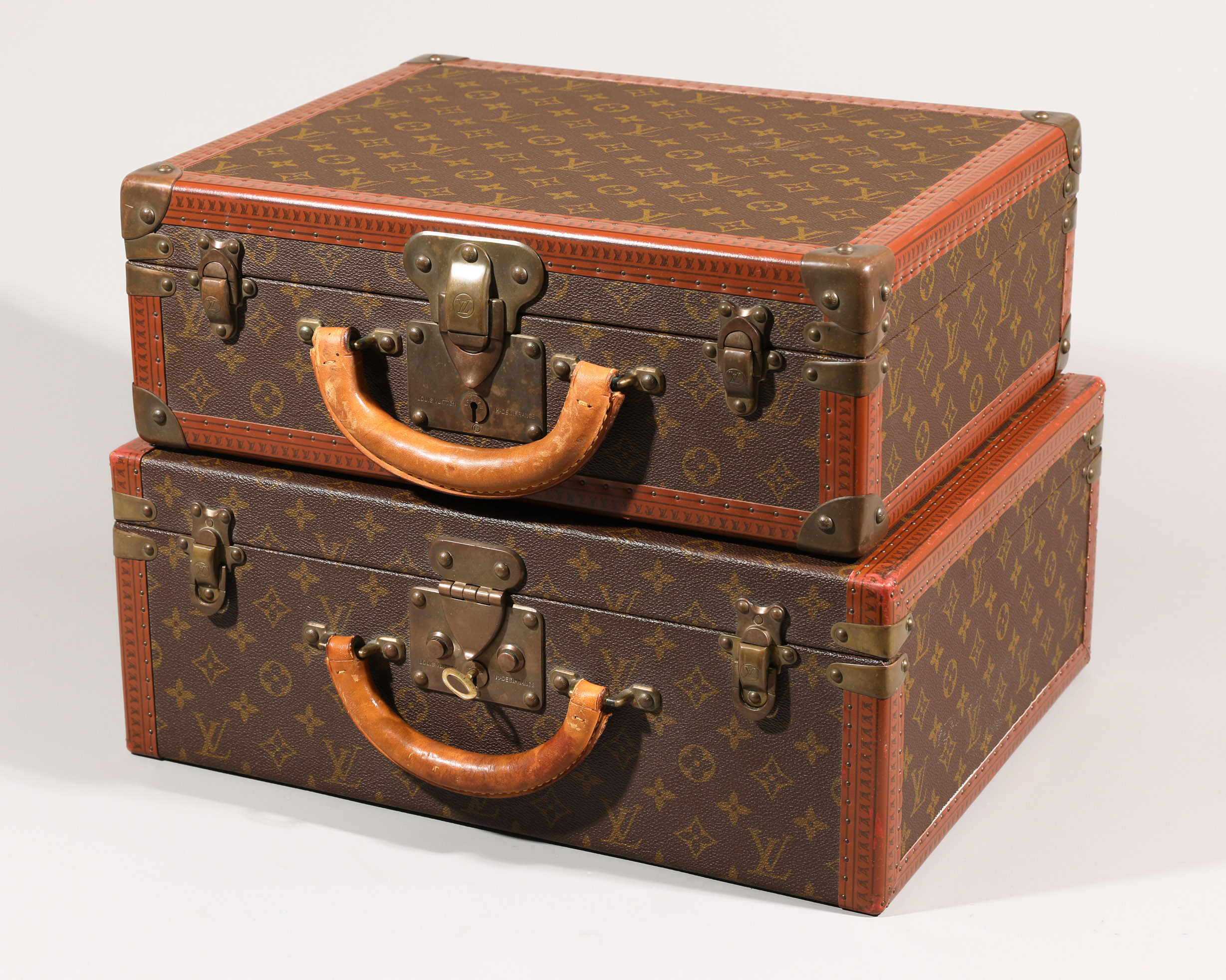 2 Louis Vuitton Suitcases, Model Rigid Alzer - Image 2 of 6