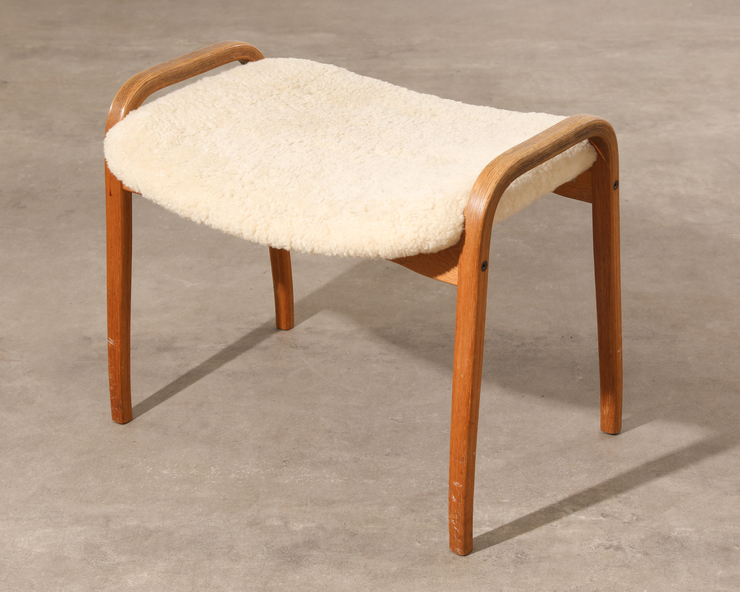 Yngve Eckström, Svedese, Chair, model Lamino + footstool - Image 7 of 8