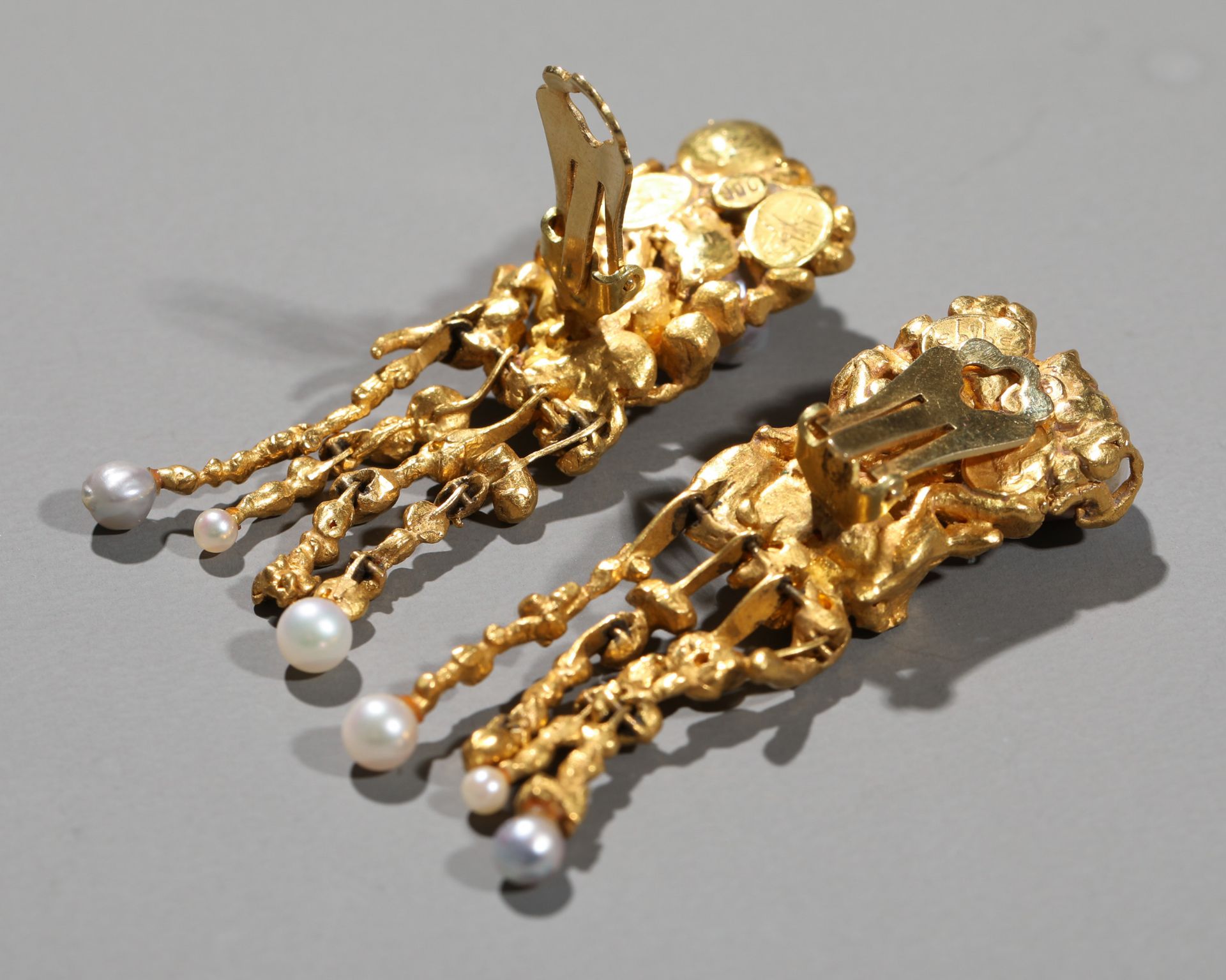 Ebbe Weiss-Weingart, Pair of pearl earrings - Image 5 of 6
