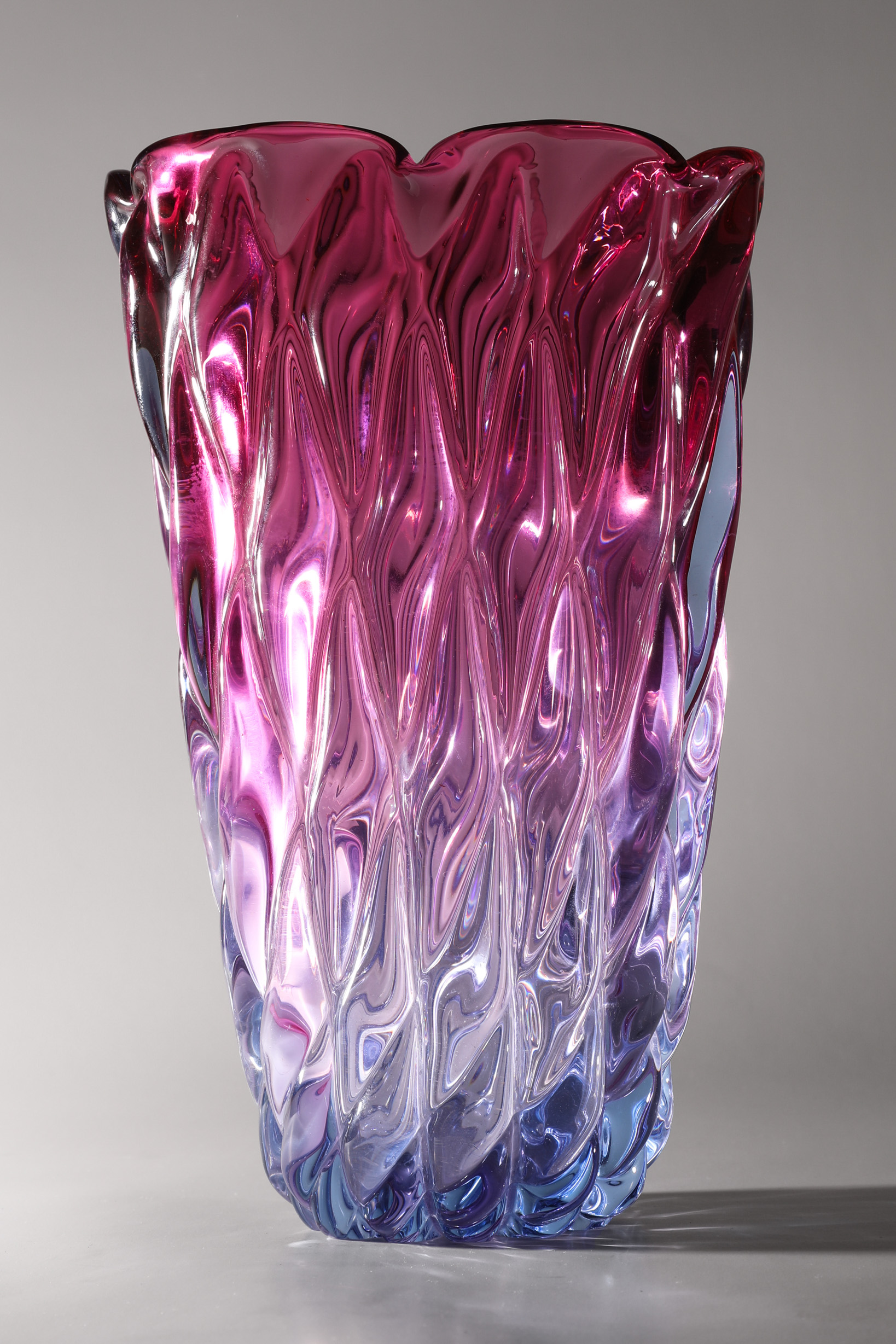 Archimede Seguso. Griglia Vase - Image 3 of 5