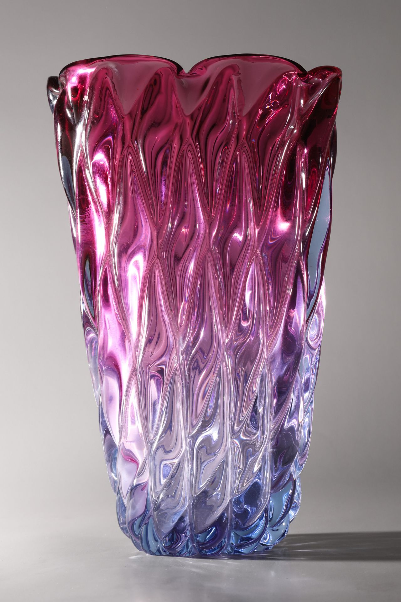 Archimede Seguso. Griglia Vase - Image 3 of 5