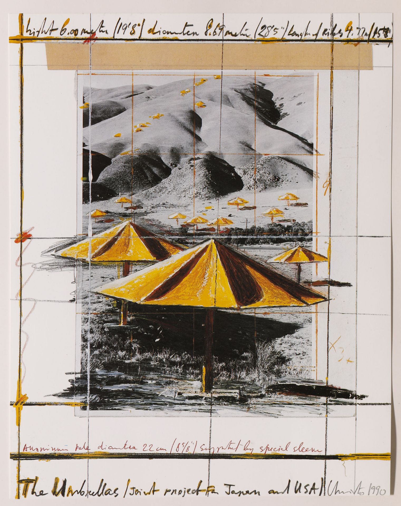 Christo*, The Umbrellas. Joint Project for Japan and U.S.A. 1991 - Image 4 of 7