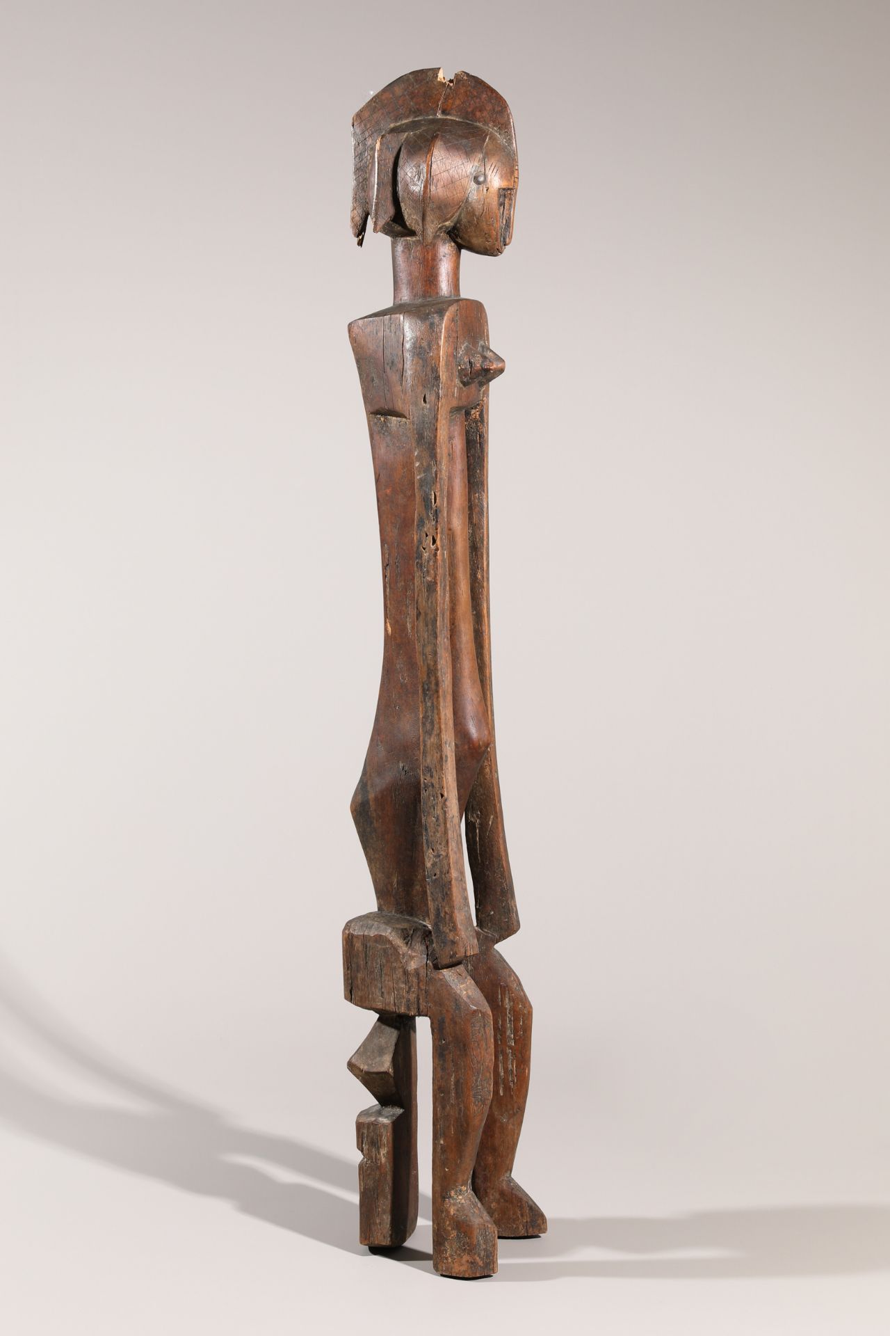 Seated female ancestor figure, Mumuye, Nigeria