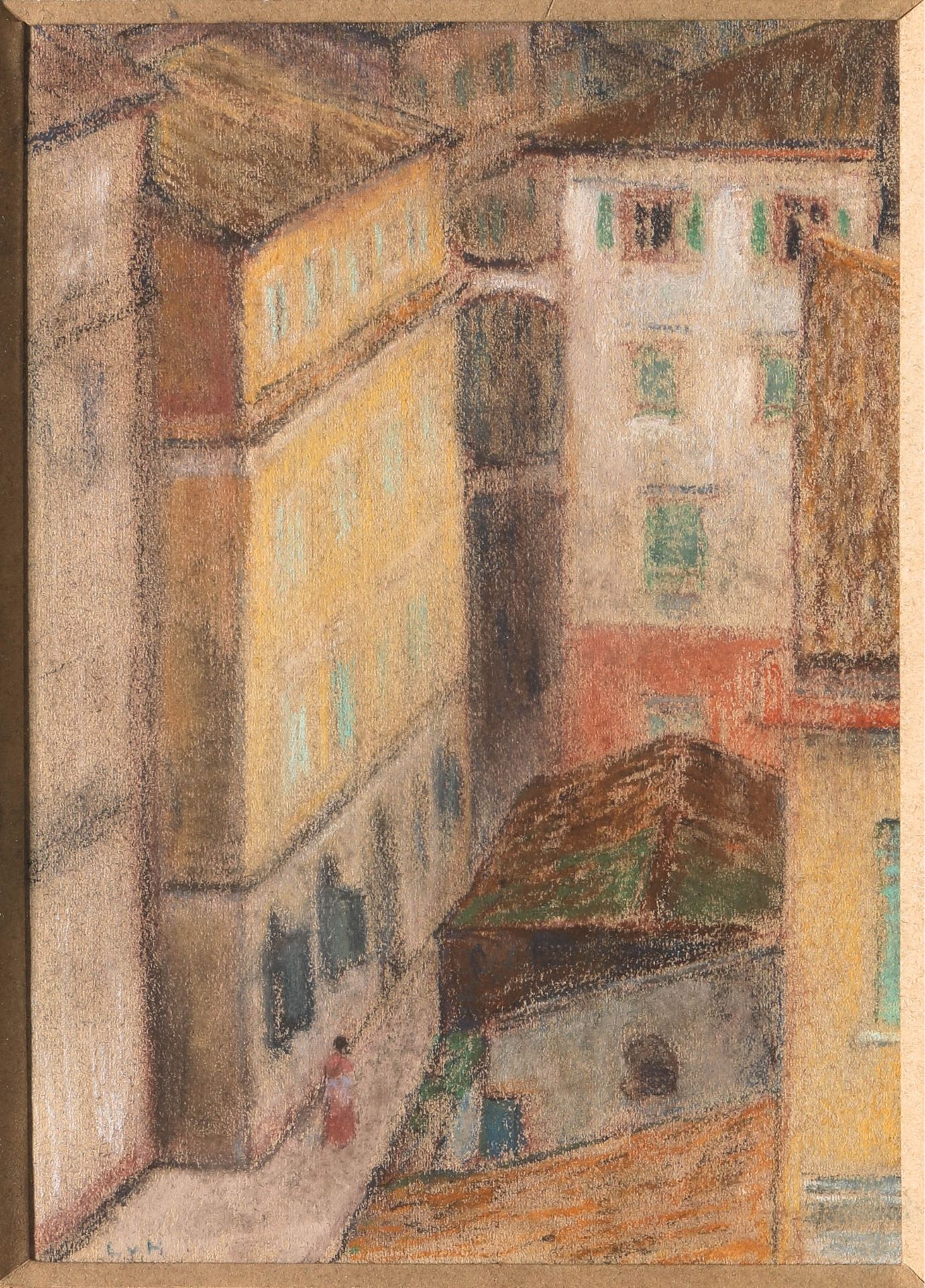 Ludwig von Hofmann. Straße in Korfu. 1907. Pastell