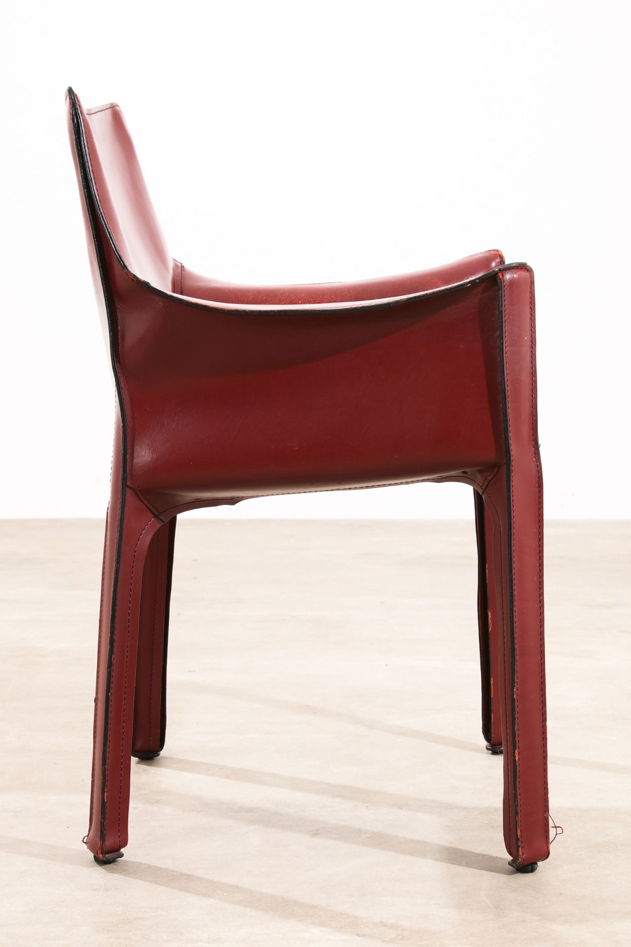 Mario Bellini, Cassina, 6 armchairs, model CAB 413 - Image 4 of 5