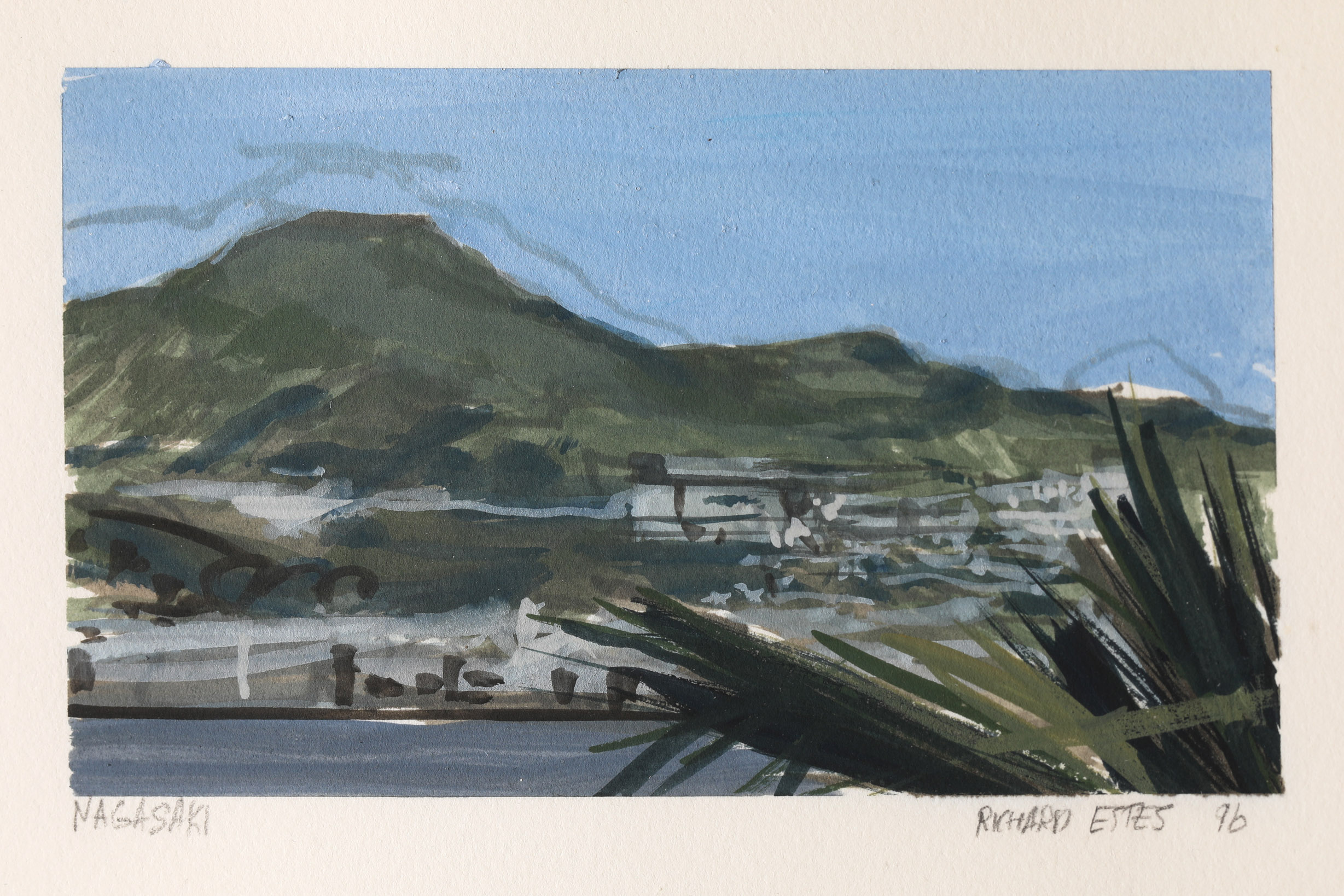 Richard Estes, Nagasaki. 1996. Watercolor