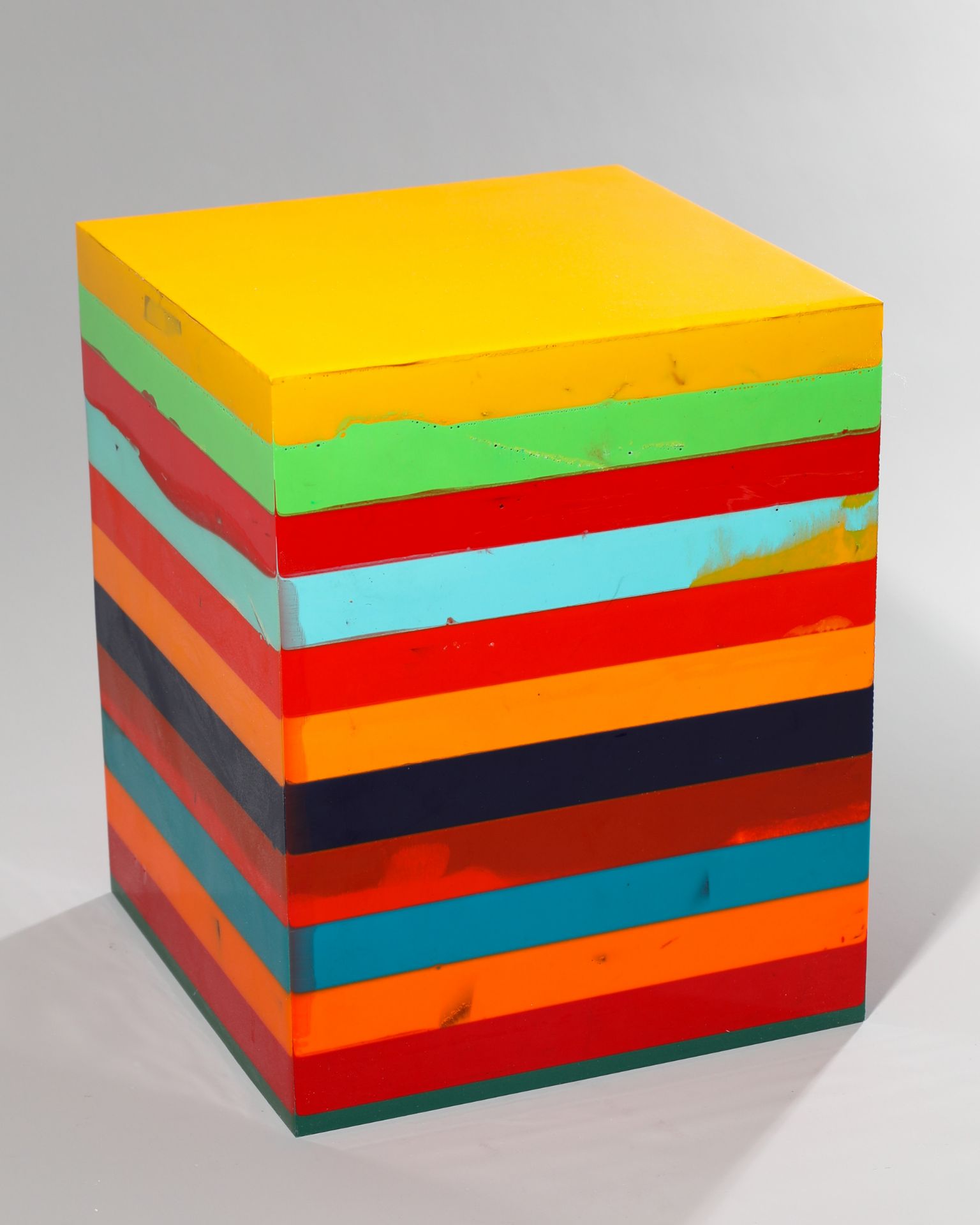 Markus Linnenbrink*, Mexicogelb, 2002, Solid Cube, Colored epoxy resin - Image 4 of 5