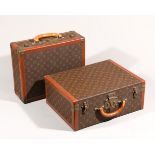 2 Louis Vuitton Koffer, Modell Rigid Alzer