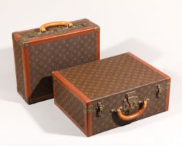 2 Louis Vuitton Suitcases, Model Rigid Alzer