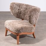 Otto Schultz, Lounge Chair in lambskin