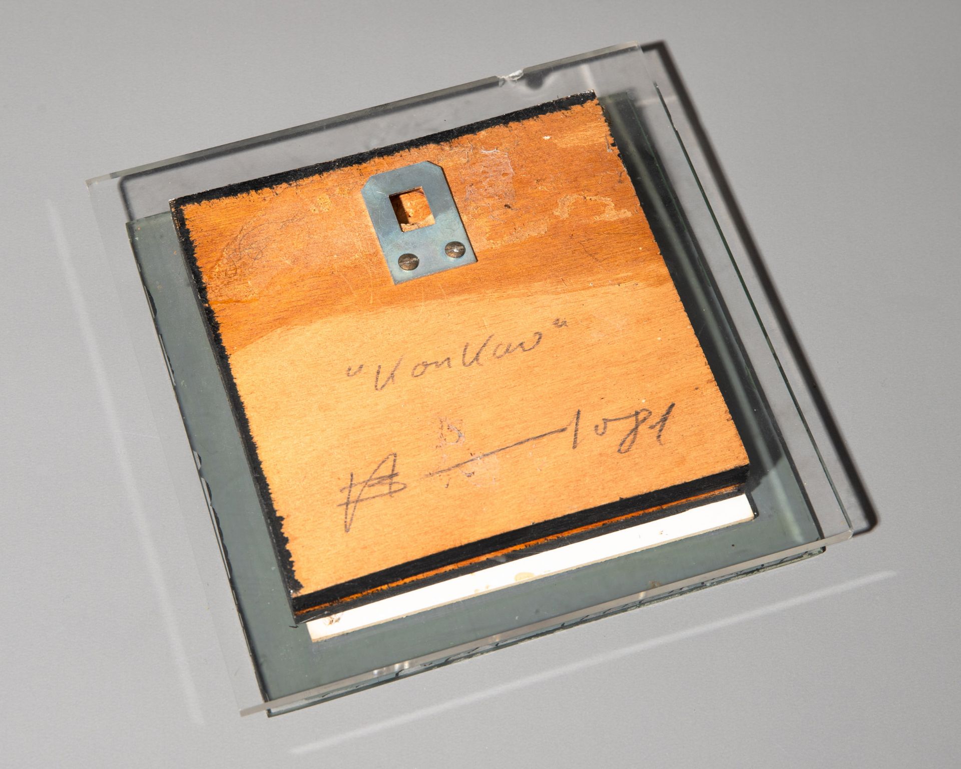 Victor Bonato*, small, square - concave mirror object - Image 6 of 6