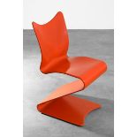 Verner Panton, A. Sommer / Thonet, Schichtholz Stuhl Modell 275 S-Stuhl