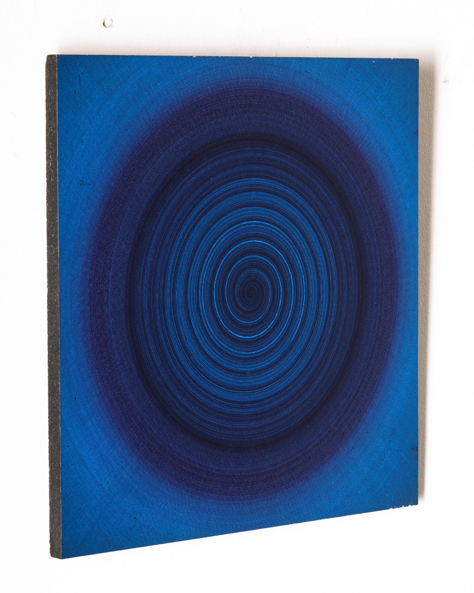 Robert Rotar*, Rotation blau No11, Oil, canvas on panel, 1968 - Image 3 of 4