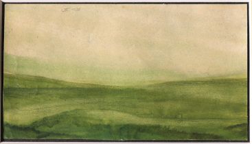 Franz Lenk*, Landschaft in Grün. 1926. Aquarell auf Papier