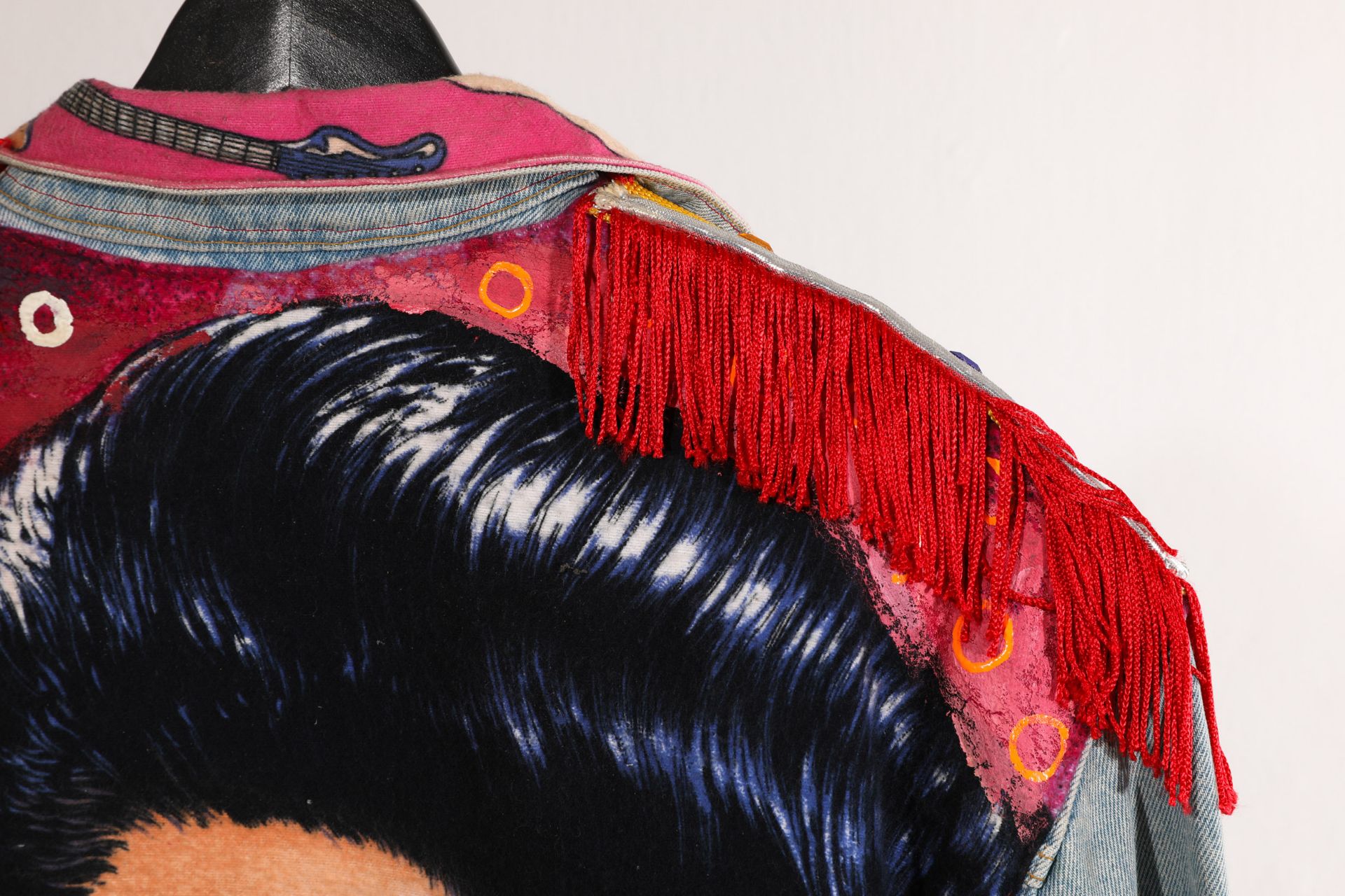 Darren Vigil Gray, Calvin Klein denim jacket Elvis Presley, unique, Peyton Wright Gallery - Image 7 of 8