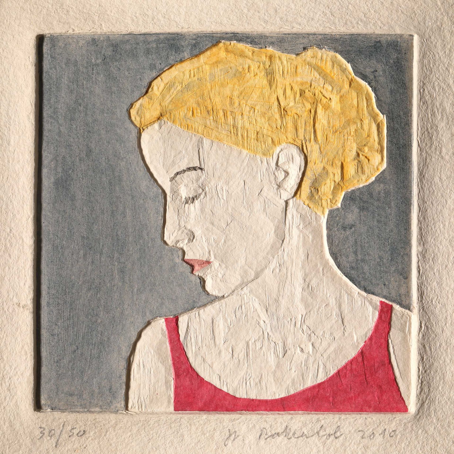 Stephan Balkenhol*, Kopf Frau, 2010, Relief. Ex. 30/30, 2010