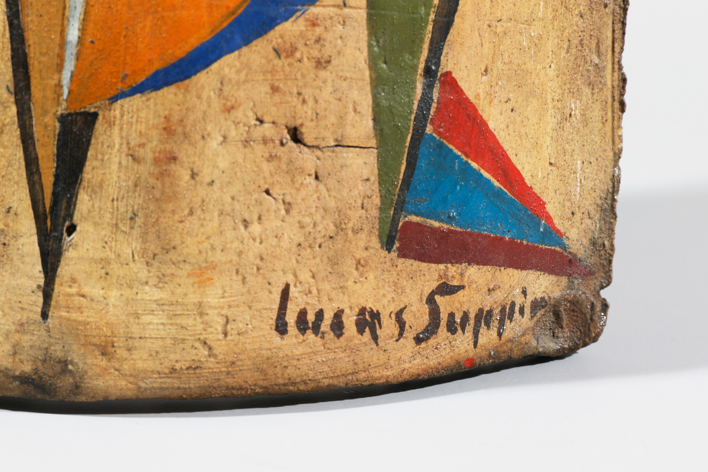 Lucas Suppin, Ceramic (roof shingle painted) - Image 2 of 6