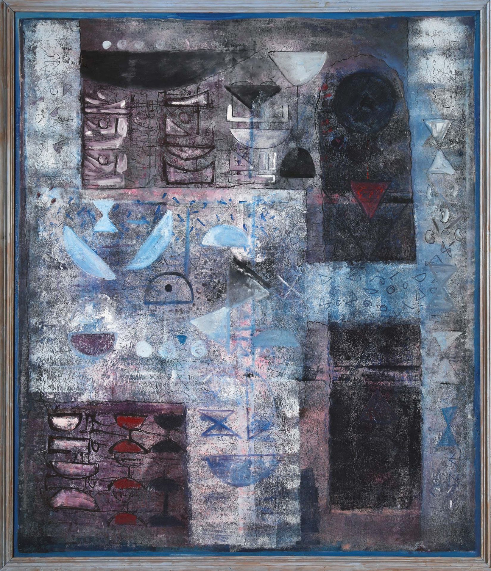 Hemraj, Metamorphosis, 1992, 180 x 150 cm, Oil on canvas
