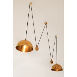 Florian Schulz, Double pull pendant Lamp, model Posa D. 31 cm