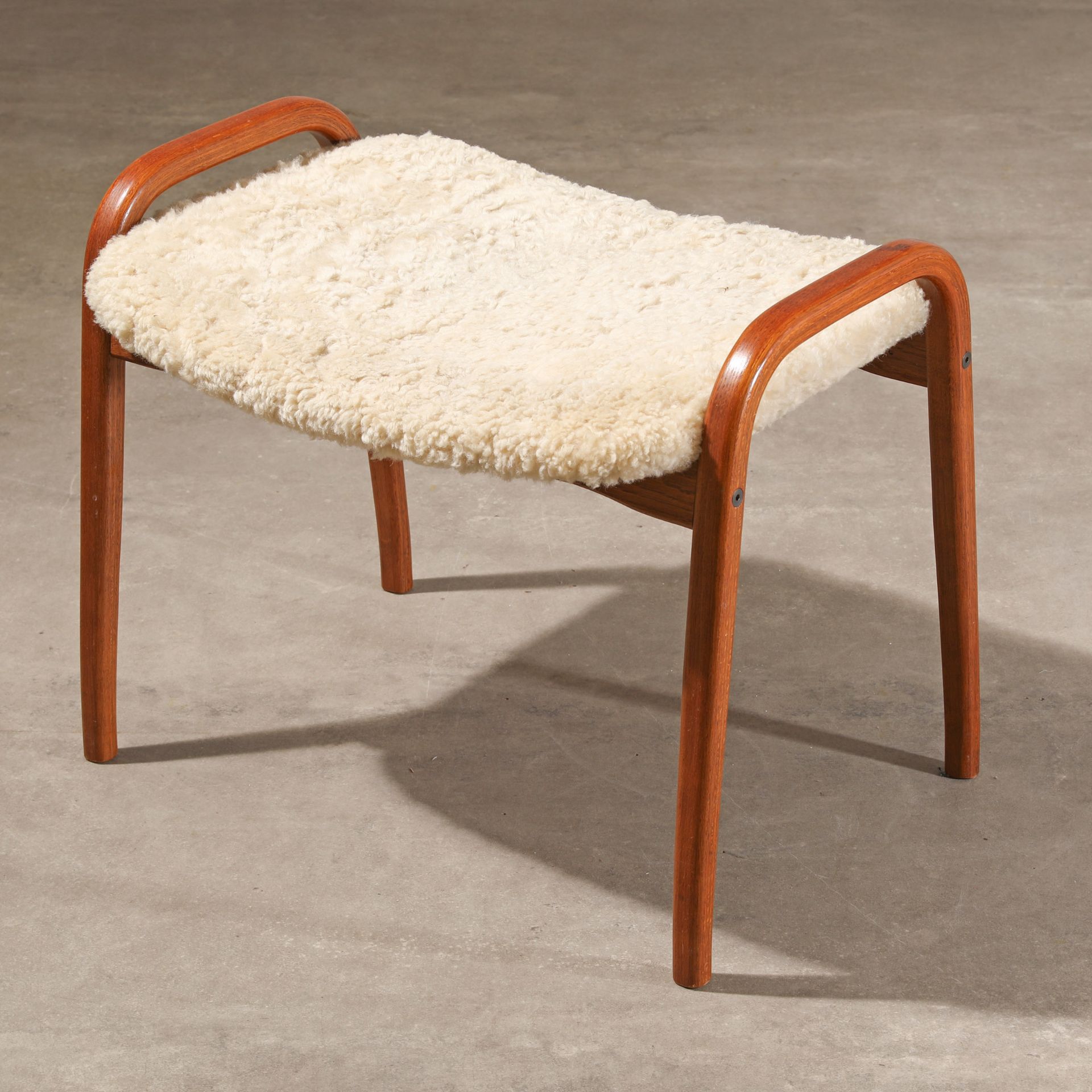 Yngve Eckström, Svedese, Chair, model Lamino + footstool - Image 8 of 9