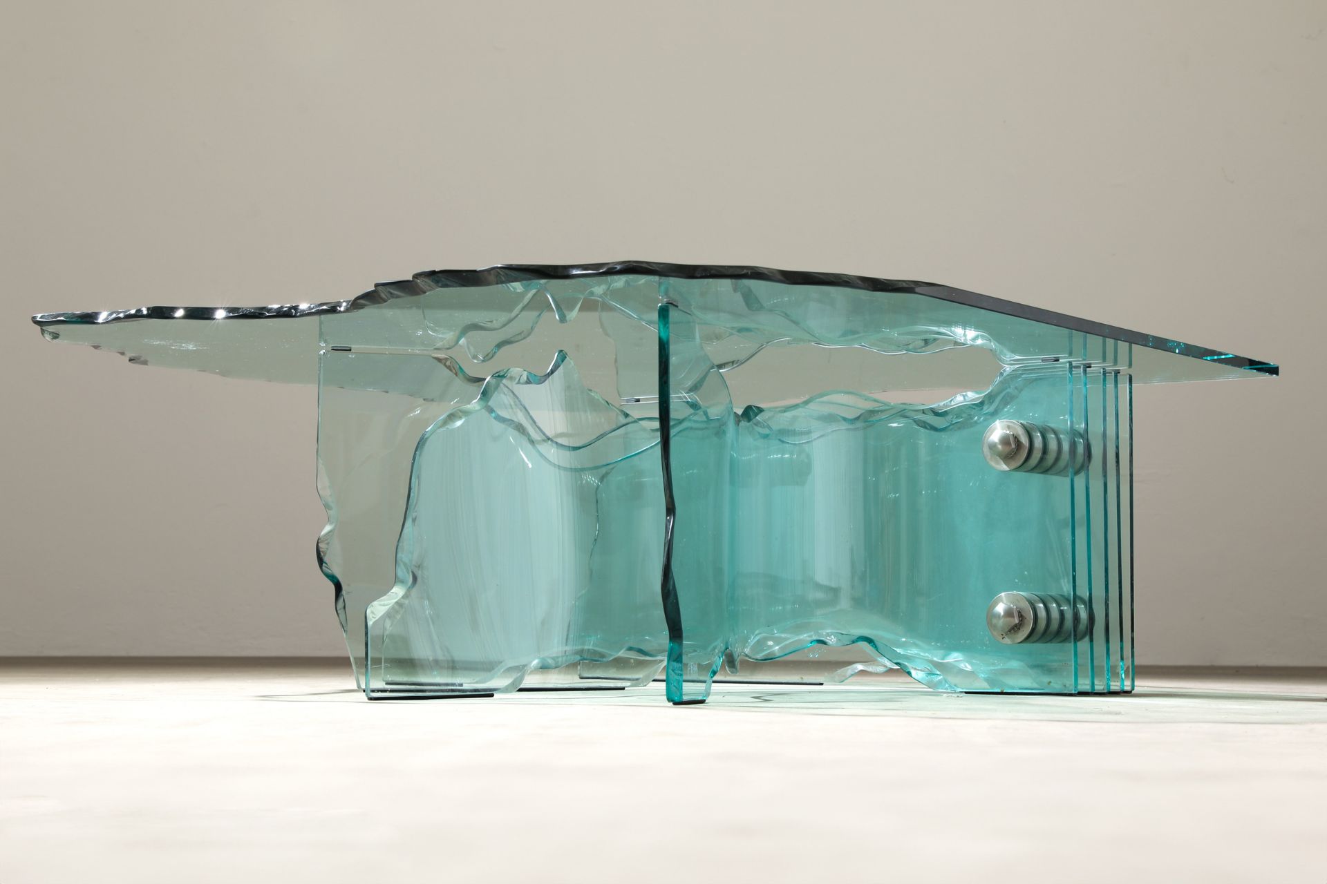 Danny Lane, Fiam, Coffee Table / Sofa Table, model Shell - Image 3 of 6