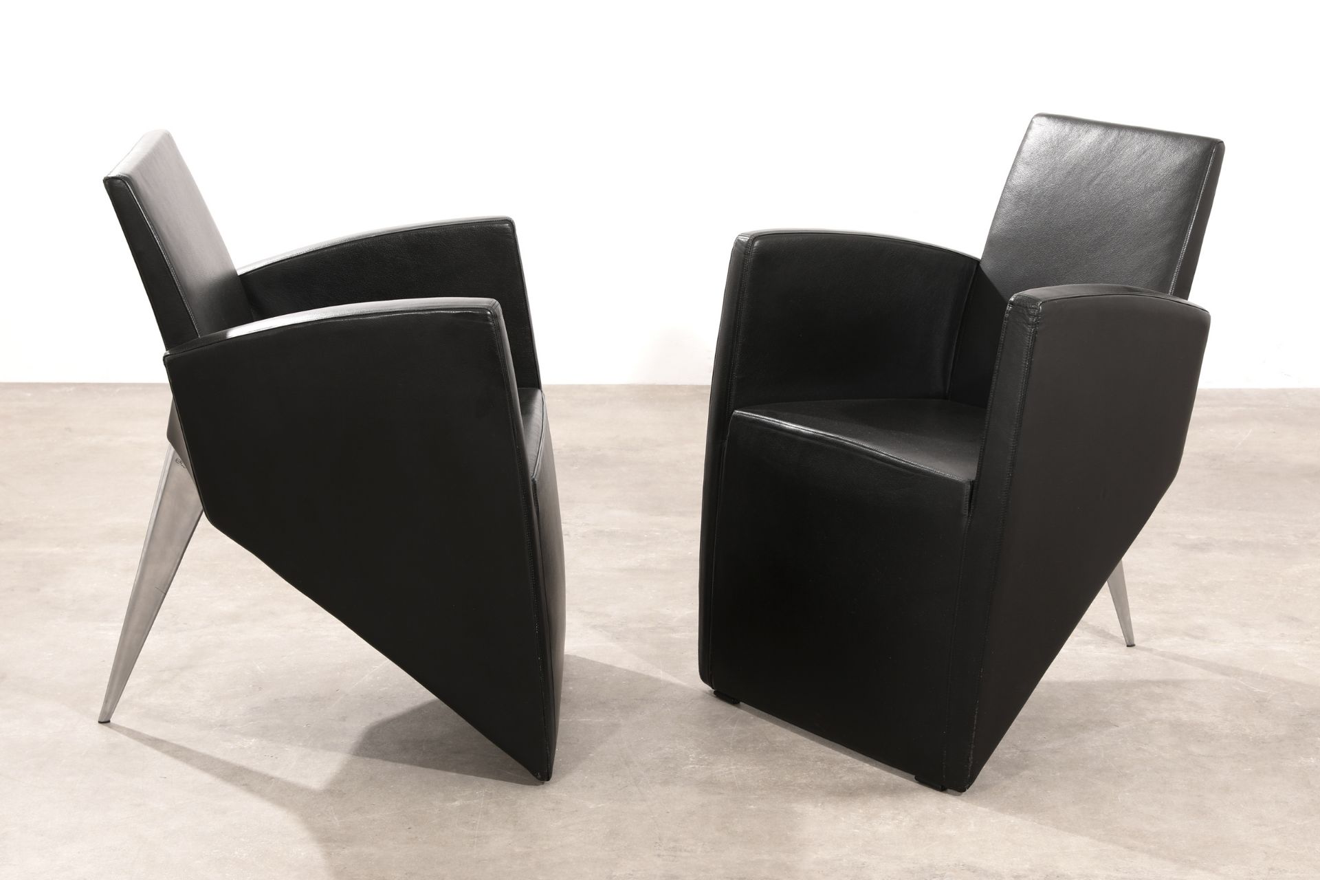 Philippe Starck, Aleph, 2 Stühle Modell J. Lang