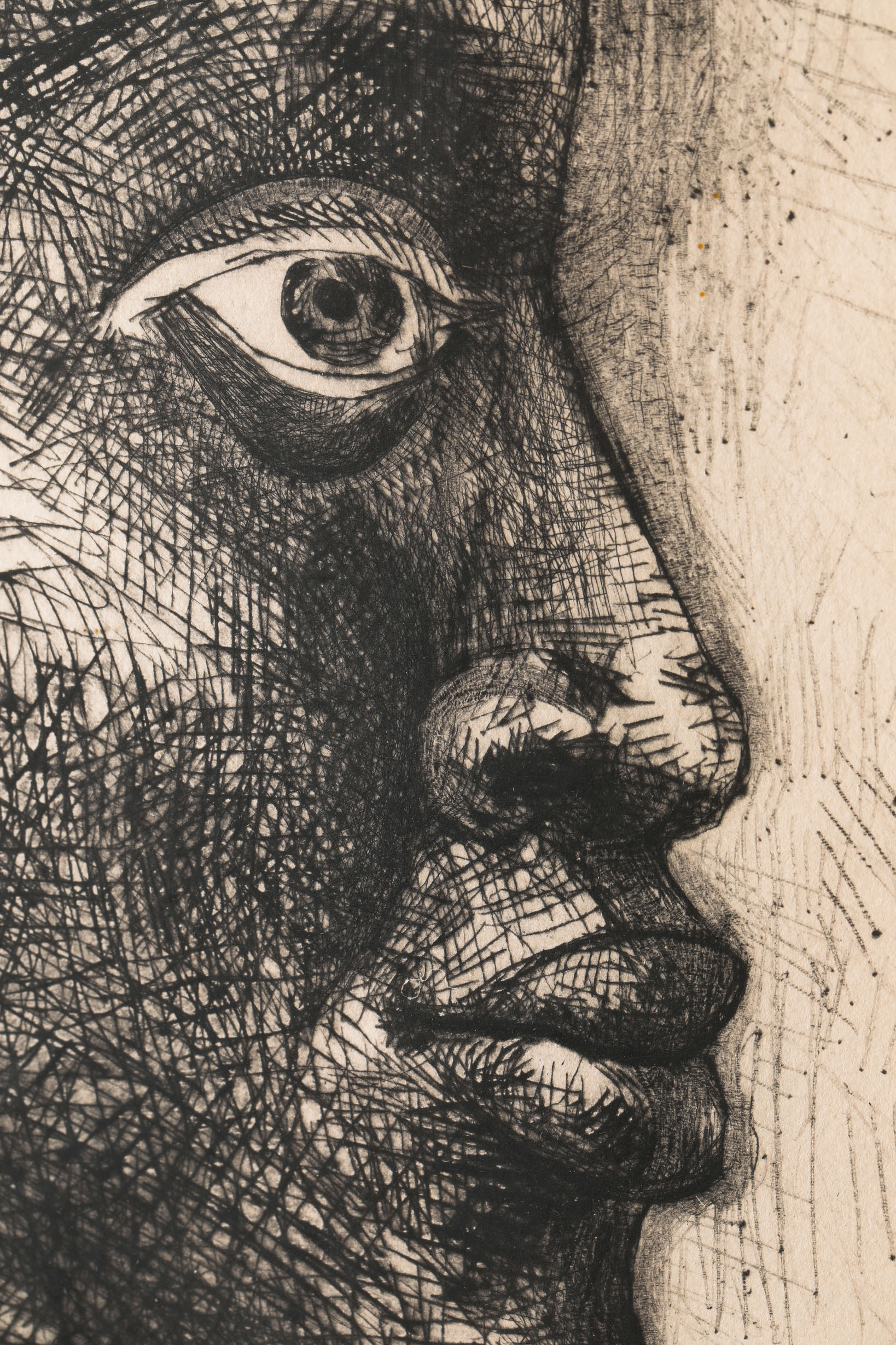Pablo Picasso*, Etching, Portrait d'Aimé Césaire, 1949 - Image 5 of 5