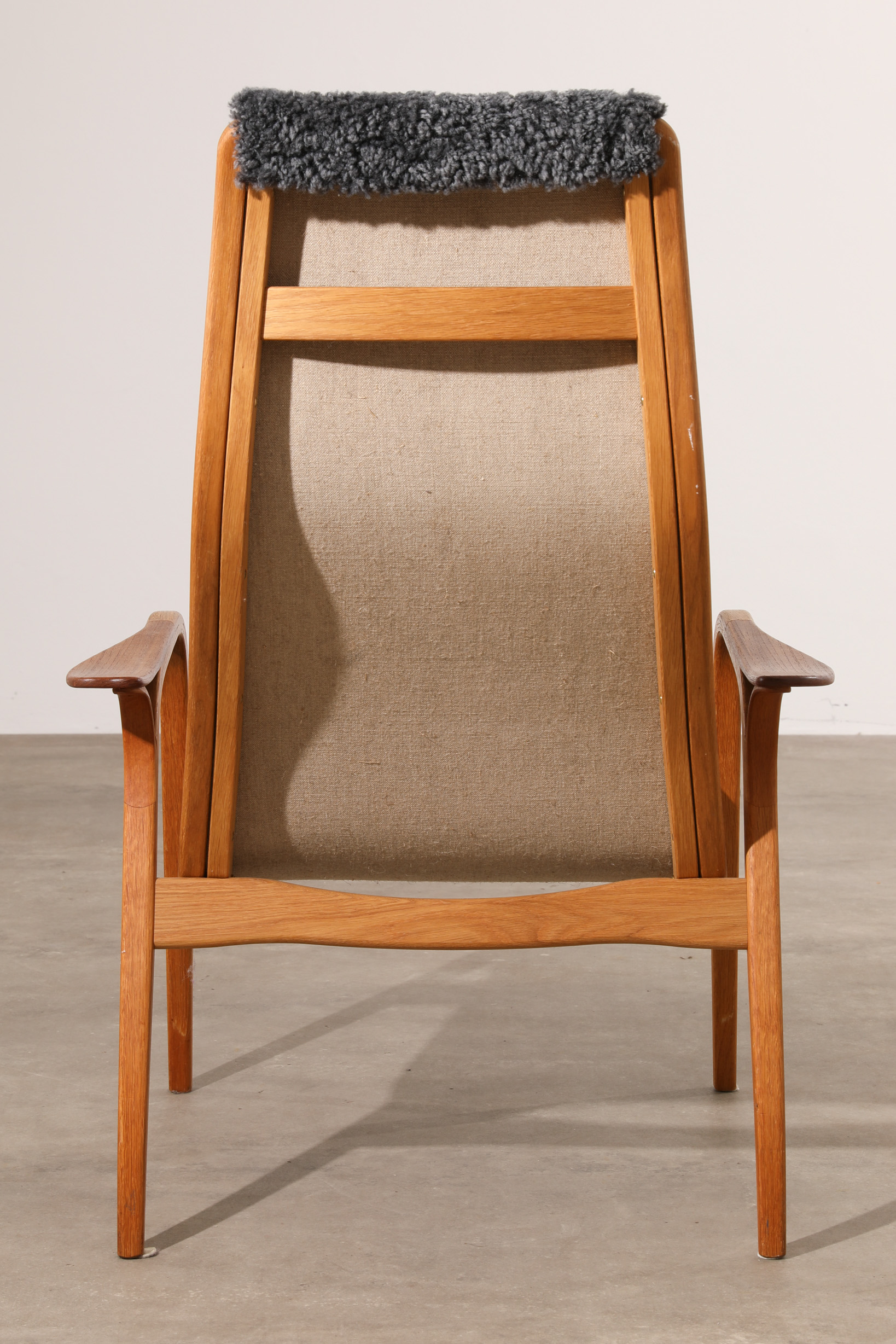 Yngve Eckström, Svedese, Chair, model Lamino + footstool - Image 5 of 8