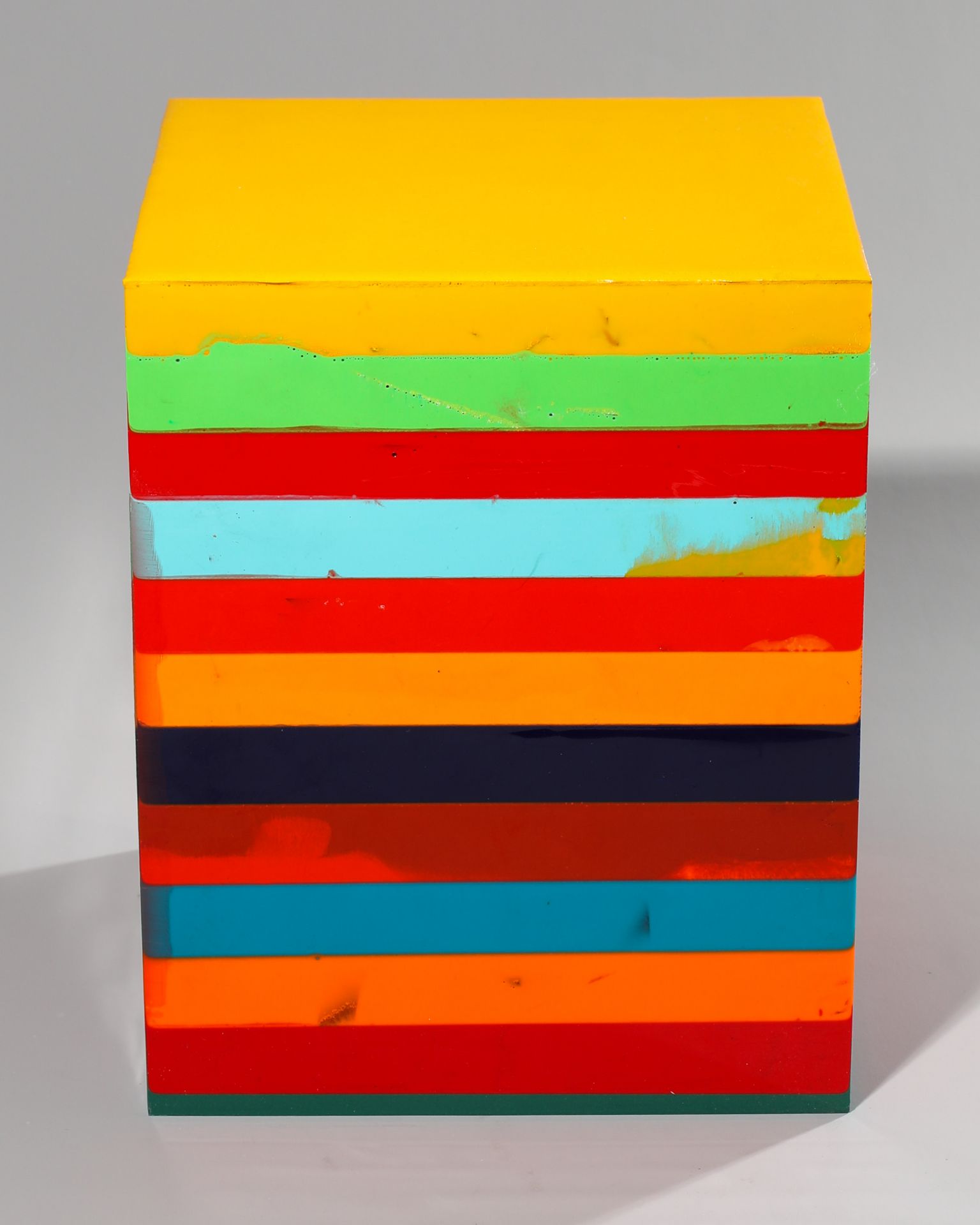 Markus Linnenbrink*, Mexicogelb, 2002, Solid Cube, Colored epoxy resin - Image 3 of 5