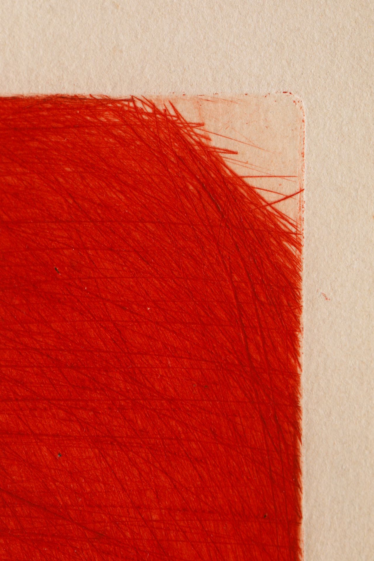 Arnulf Rainer*, Ohne Titel, 1981, Radierung rot, signiert - Bild 6 aus 6
