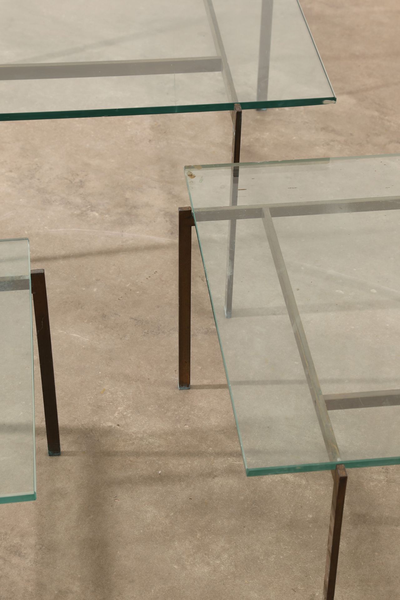 Poul Kjaerholm (im Stile von), 3 Satztische / Coffeetables im Stile von PK 61 - Bild 3 aus 4