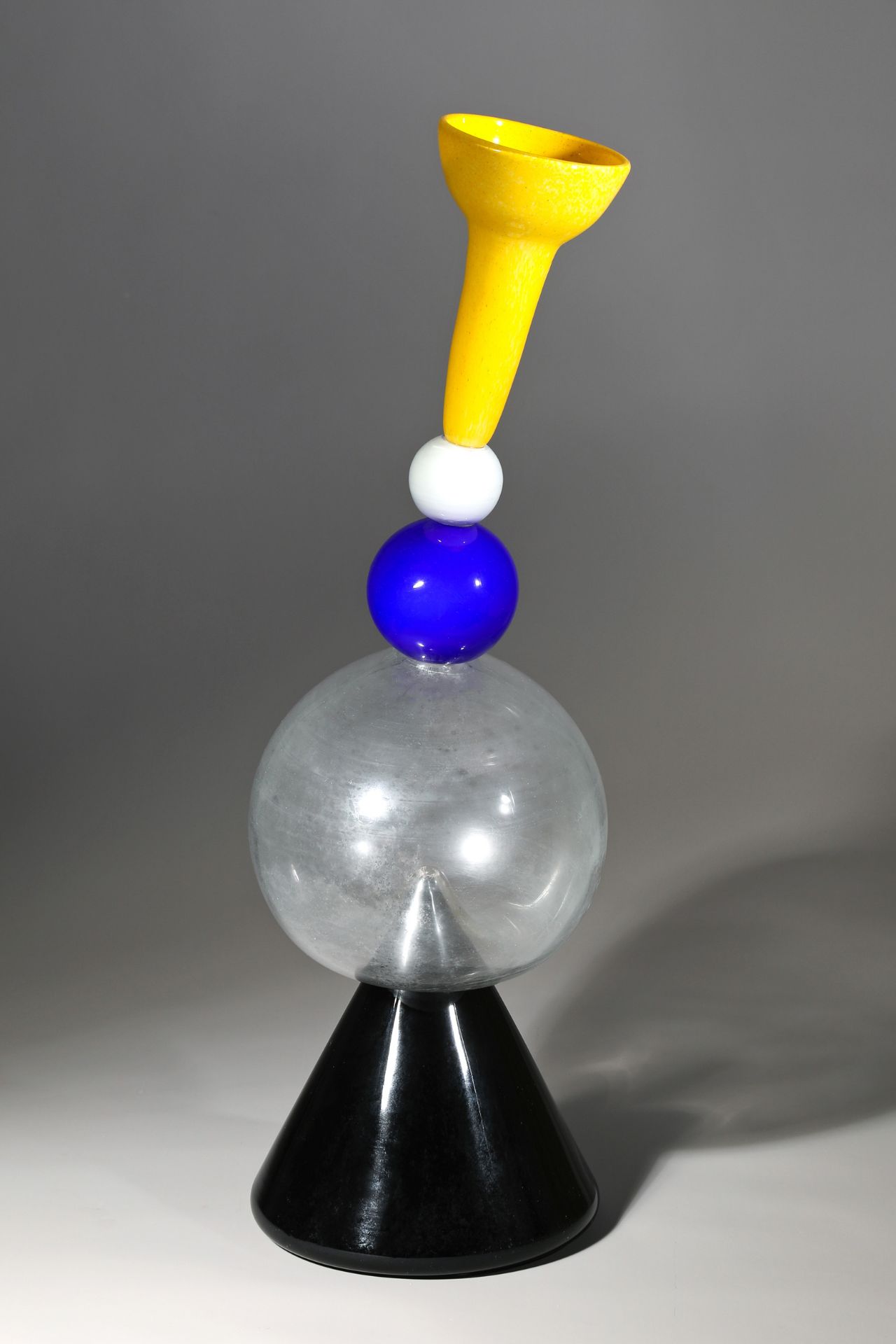 Peter Shire, Vistosi. What's Outside, Glass Object. Ca. 1988. H. 50 cm