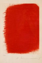 Arnulf Rainer*, Ohne Titel, 1981, Radierung rot, signiert