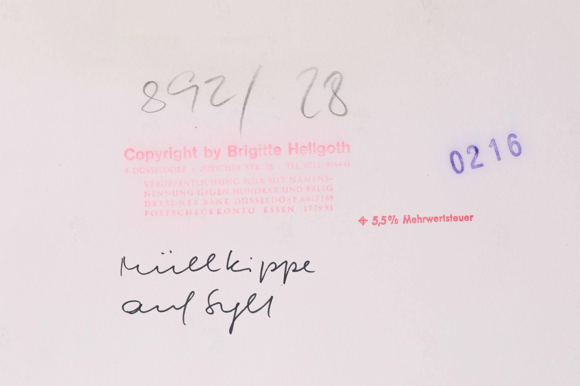 Brigitte Hellgoth. Müllkippe auf Sylt - Image 5 of 5