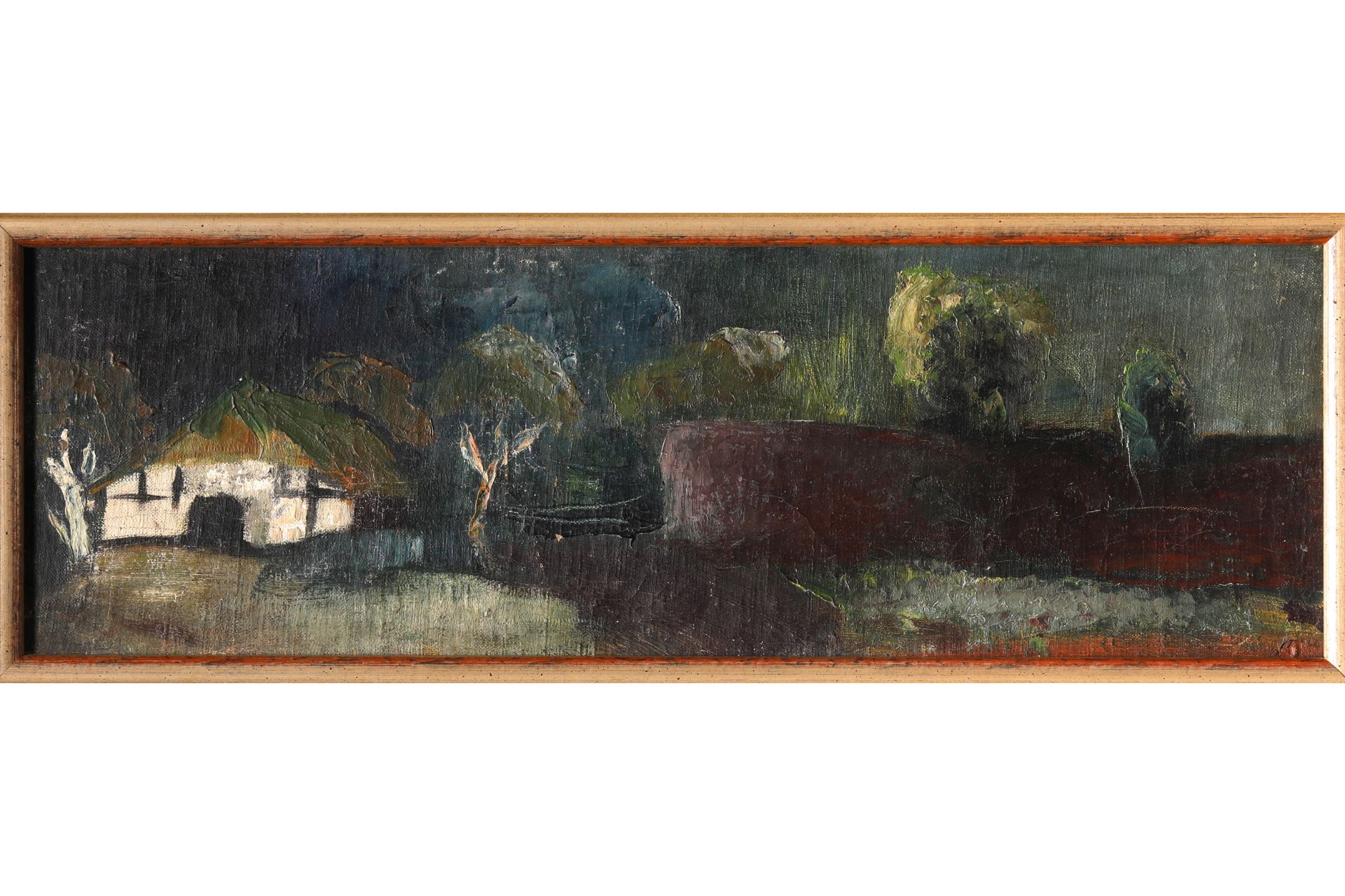 Bernhard Hoetger, Worpswede landscape, Painting