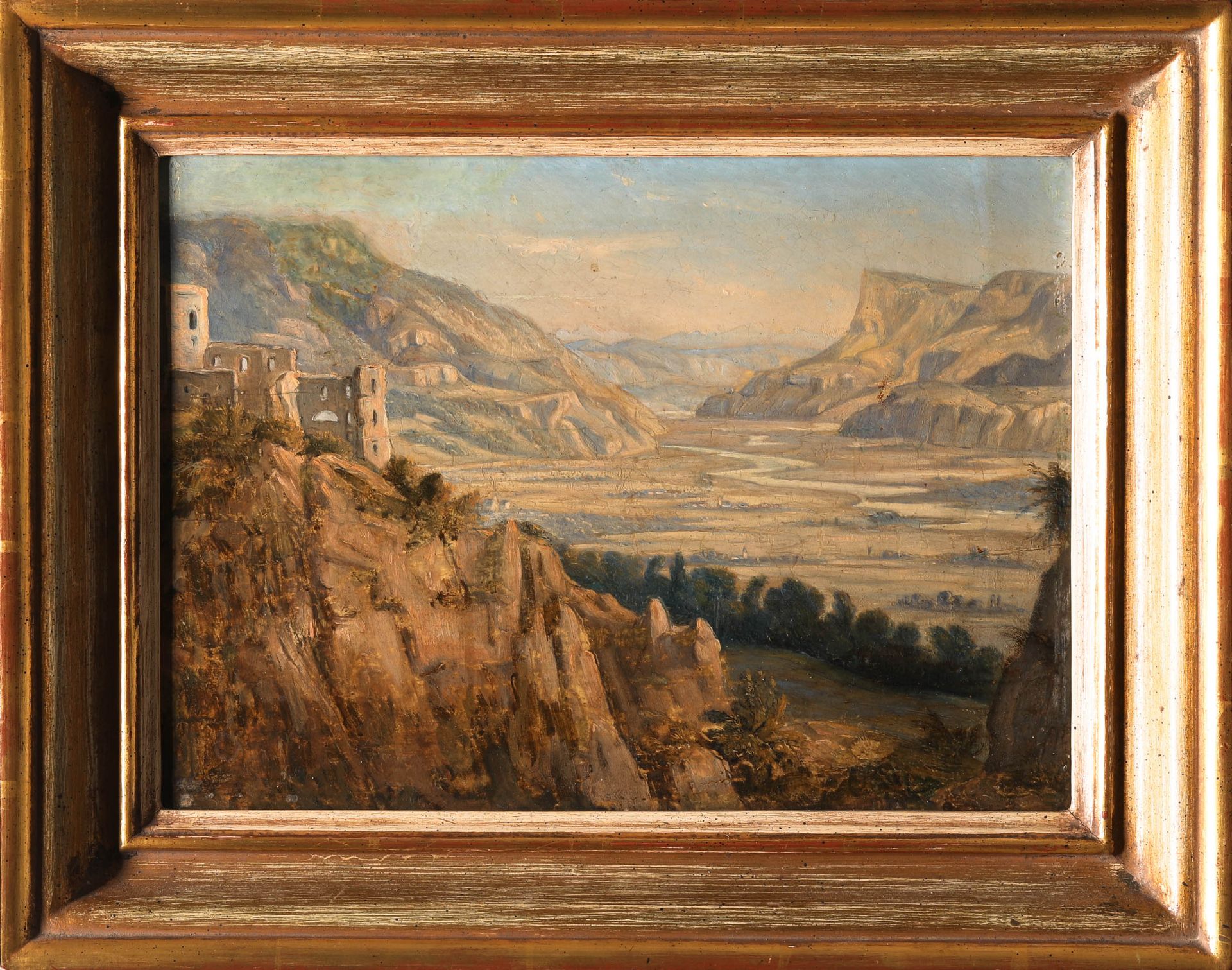 Carl Rottmann, Oil on wood, ca. 1818 - Image 2 of 6