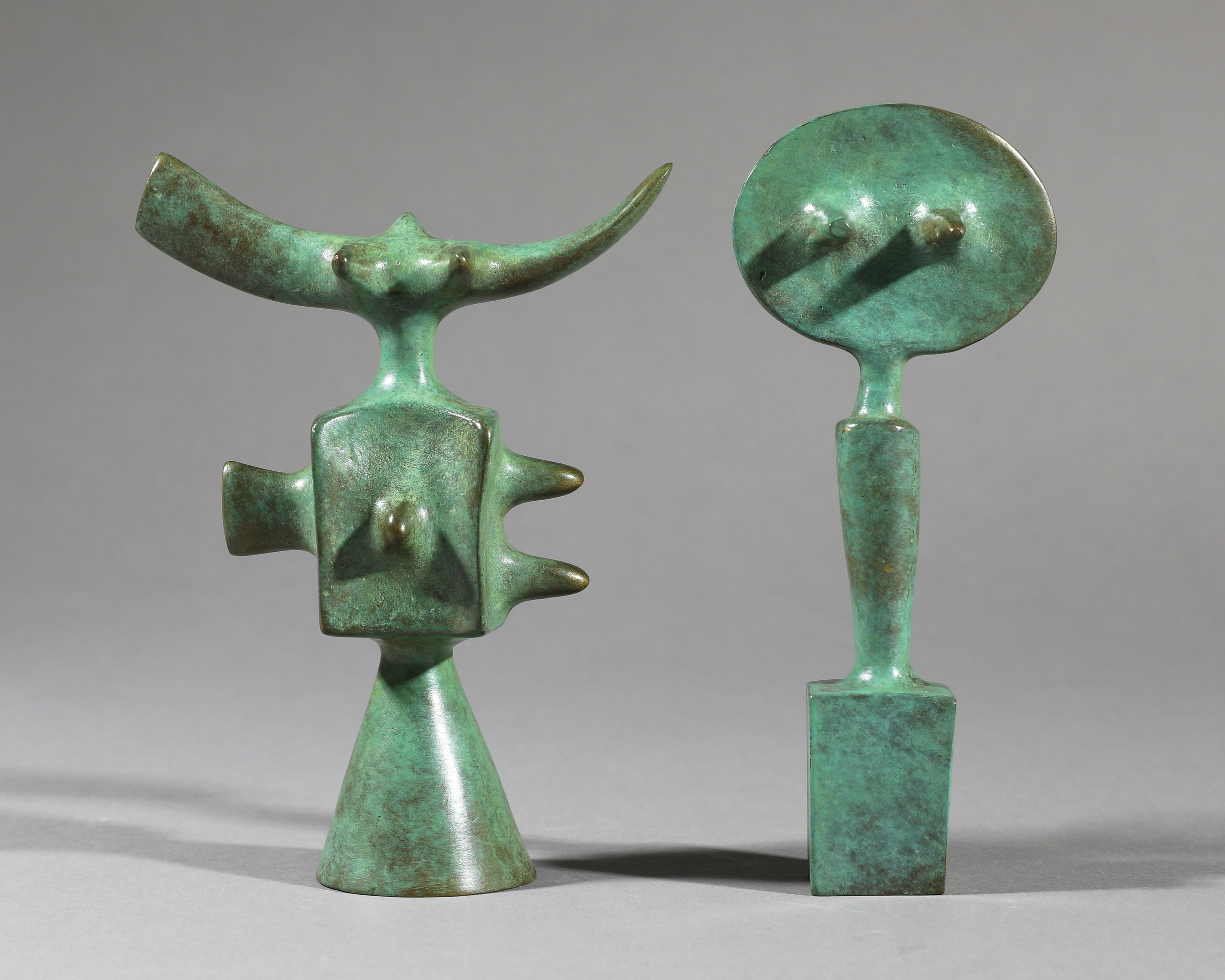 Victor Roman*, Le Roi & La Rein, 2 bronze sculptures - Image 2 of 5