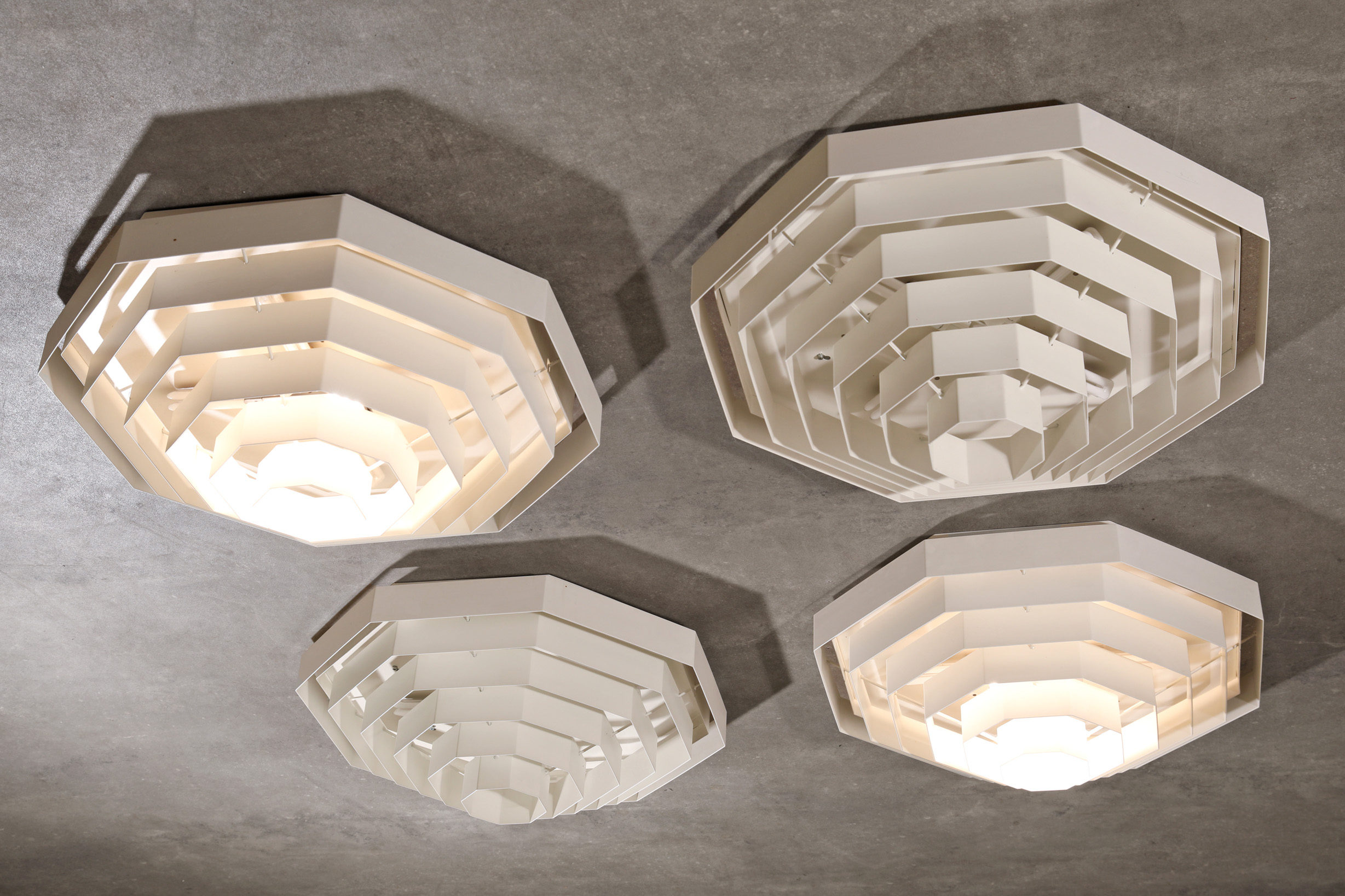 Spectral, 4 slat lights, ceiling/wall lights, model Octaform