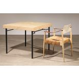 Egon Eiermann + Herta Maria Witzemann, Wilde & Spieth, Chair SE 119 A + folding table