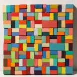 Carlos Estrada-Vega, 2001, small cube wall object