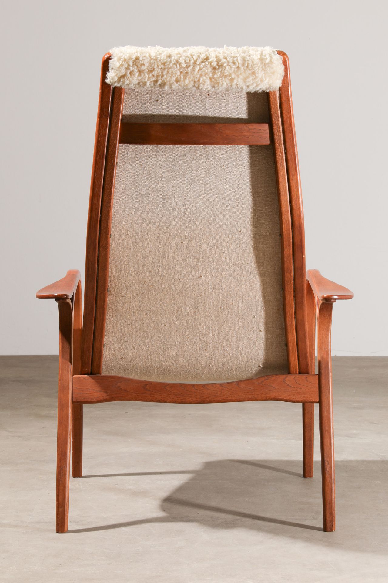 Yngve Eckström, Svedese, Chair, model Lamino + footstool - Image 5 of 9