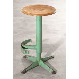 Jean Prouvé, Ateliers Jean Prouvé, rare rotating and height-adjustable stool