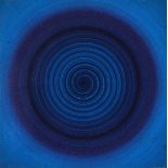Robert Rotar*, Rotation blau No11, Oil, canvas on panel, 1968