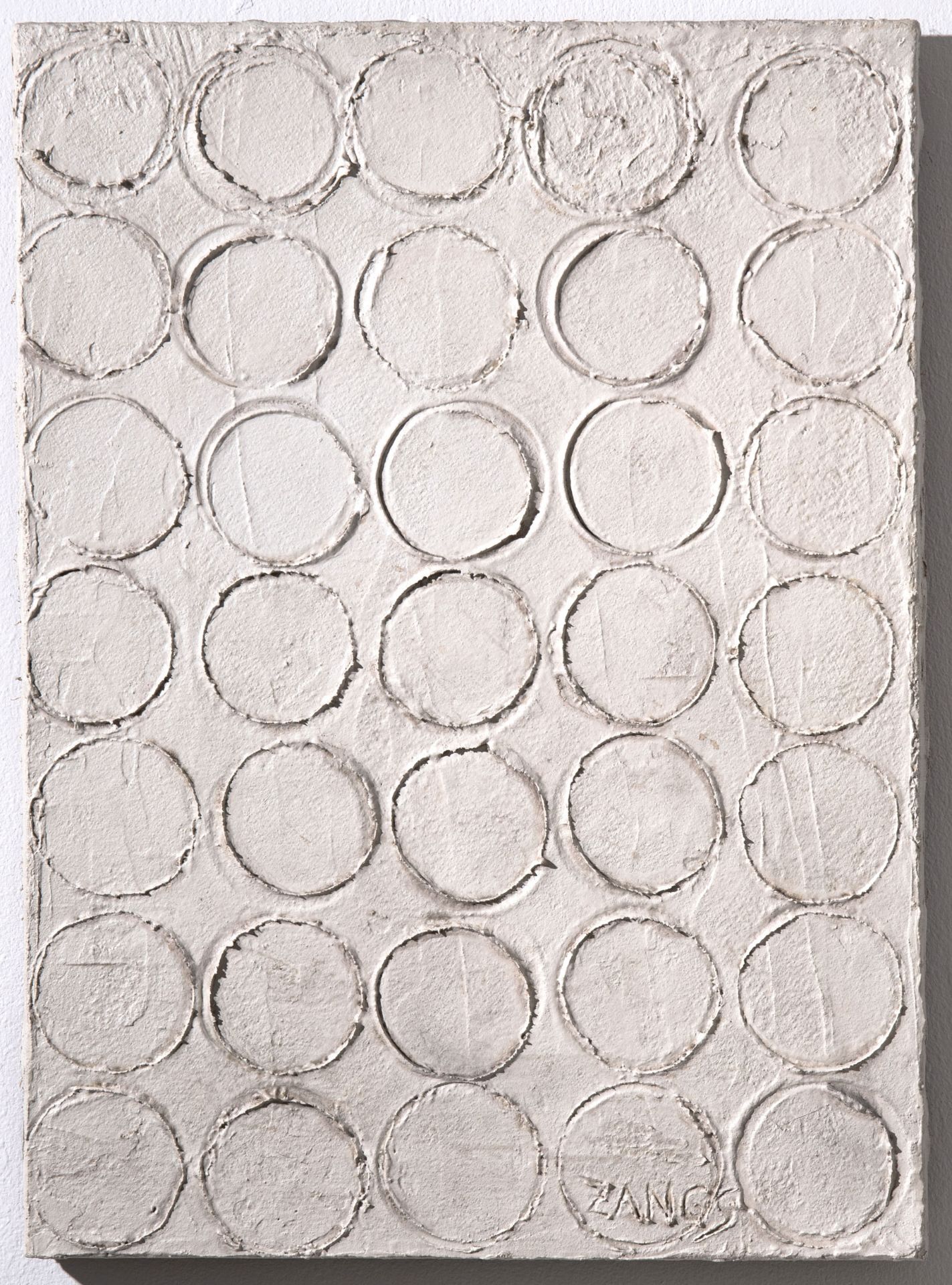 Herbert Zangs*, 1976, Reliefbild 35 Kreise. Mischtechnik/ Leinwand - Bild 2 aus 8