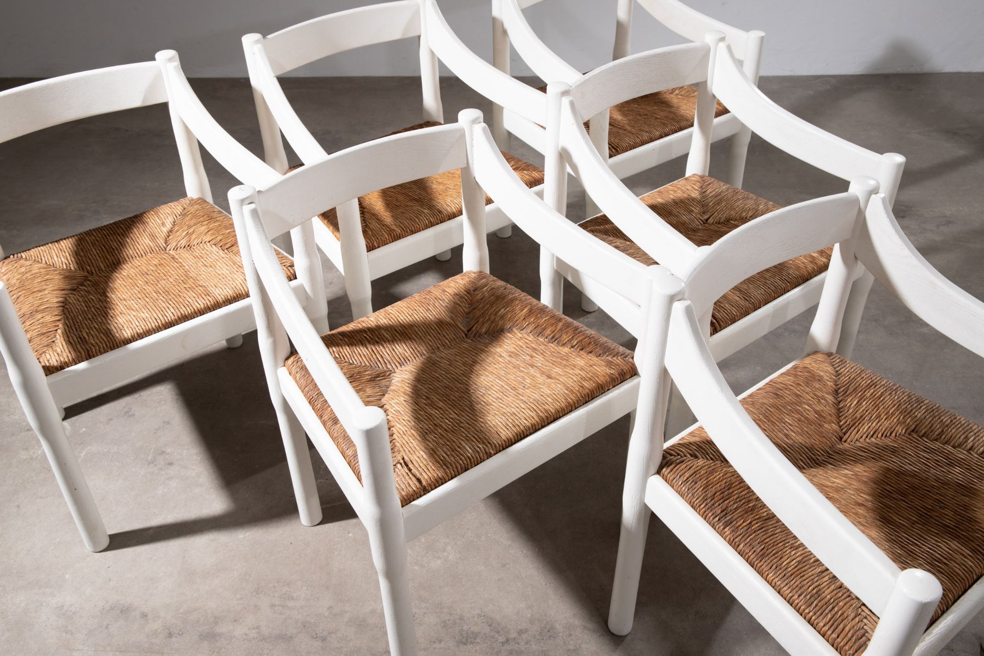 Vico Magistretti, Cassina, 6 Stühle Modell Carimate - Bild 2 aus 6