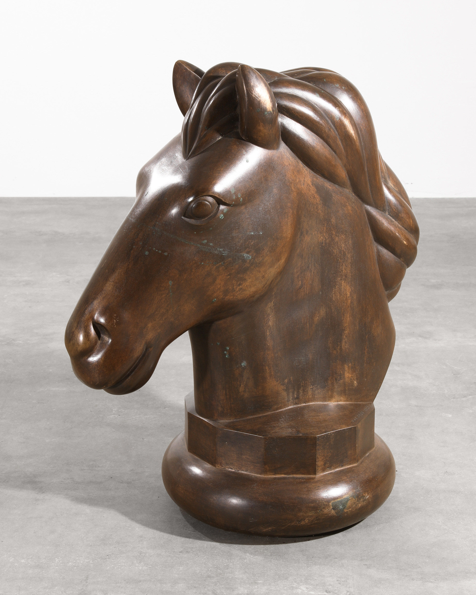 Max Sauk, Life-size horse head. 1976. Bronze - Image 2 of 5