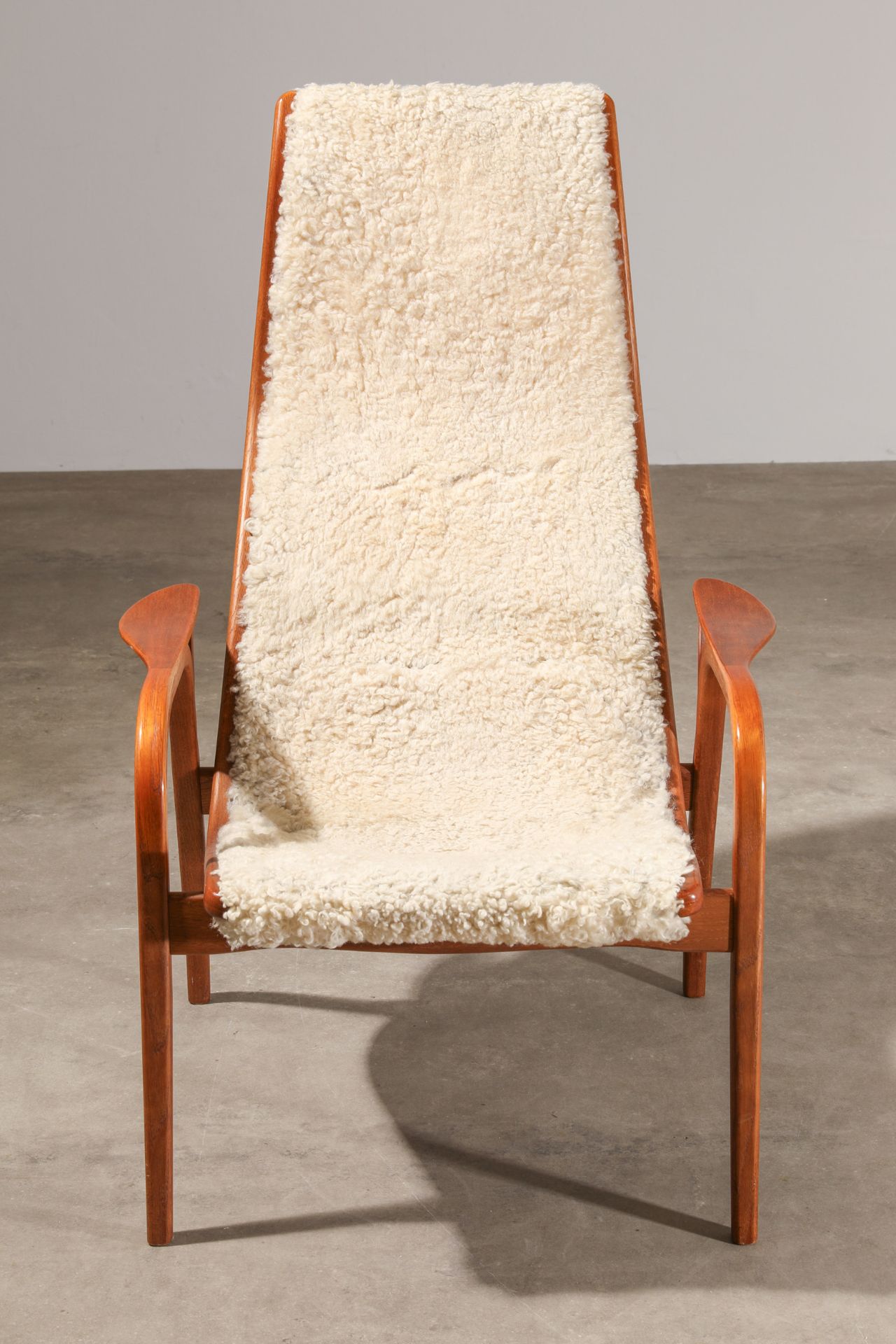 Yngve Eckström, Svedese, Chair, model Lamino + footstool - Image 2 of 9