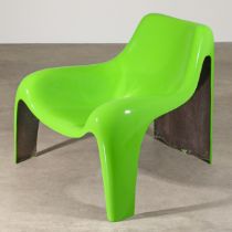 Luigi Colani, seltener Fiberglas Lounge Sessel aus einer Kleinstserie